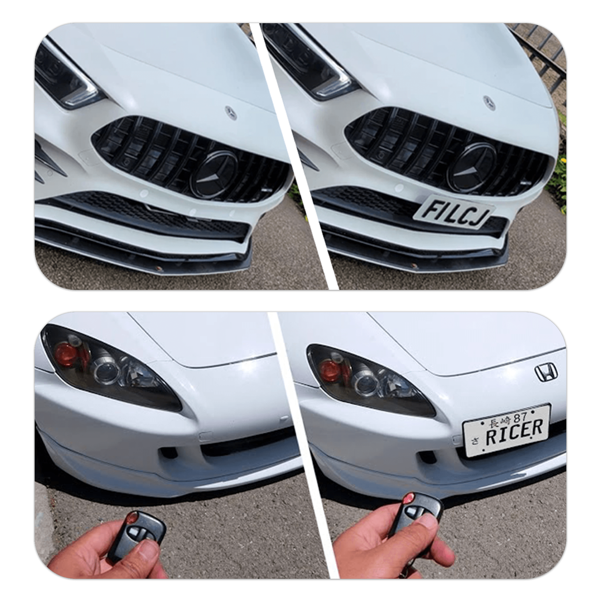 Retractable plate fitment example