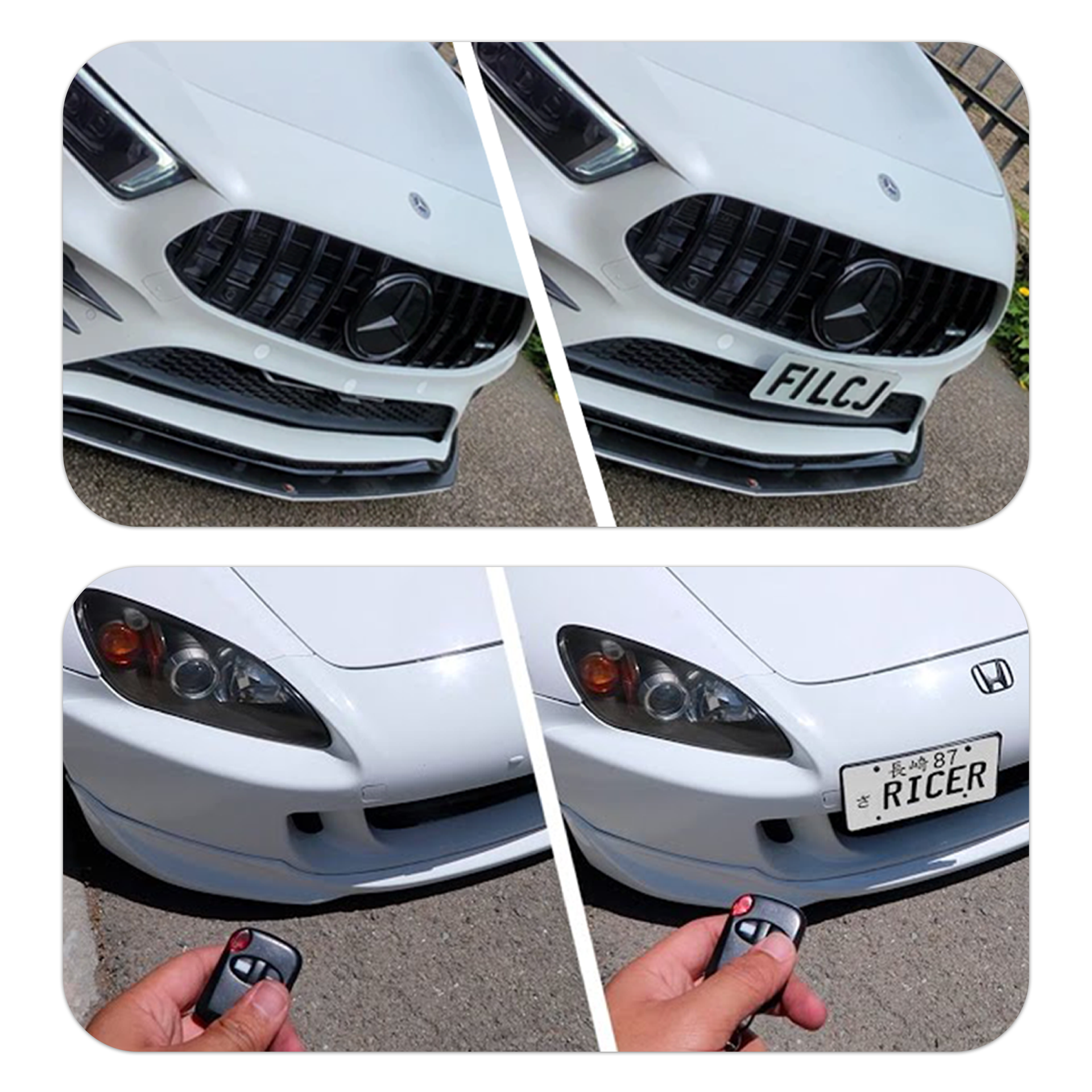 Retractable plate fitment example